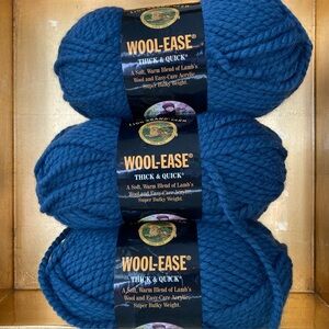 Wool-Ease Thick & Quick. Denim Color. NWT. Super Bulky. Lot of 3 skeins